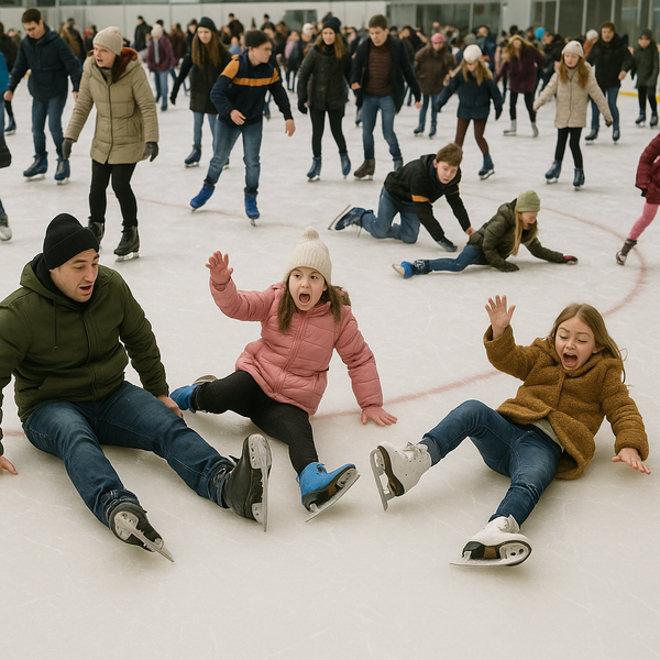 Crowded Rinks Problem