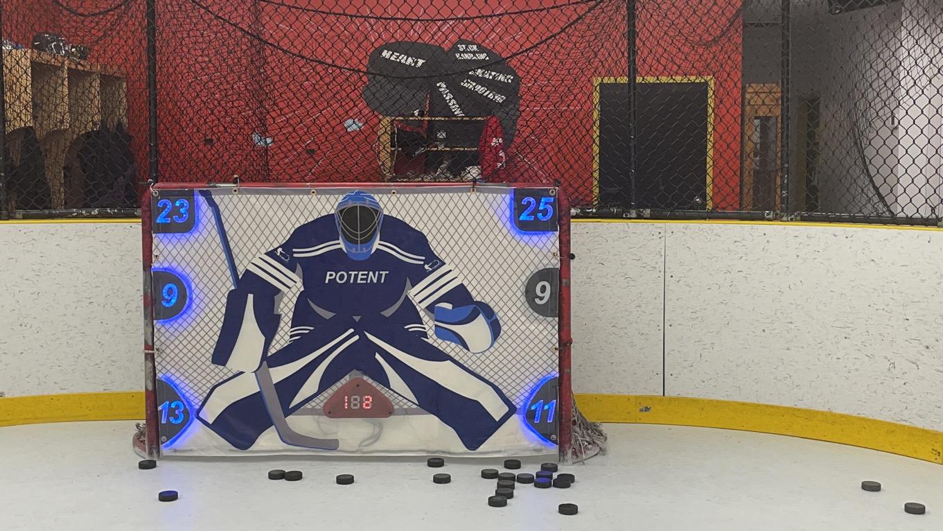 Hockey net shooting on sale trainer