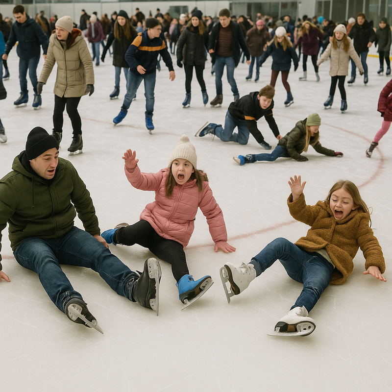 Crowded Rinks Problem