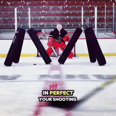 Pro Screen Shot Blocker hockey traffic training demo for shooters and goalies