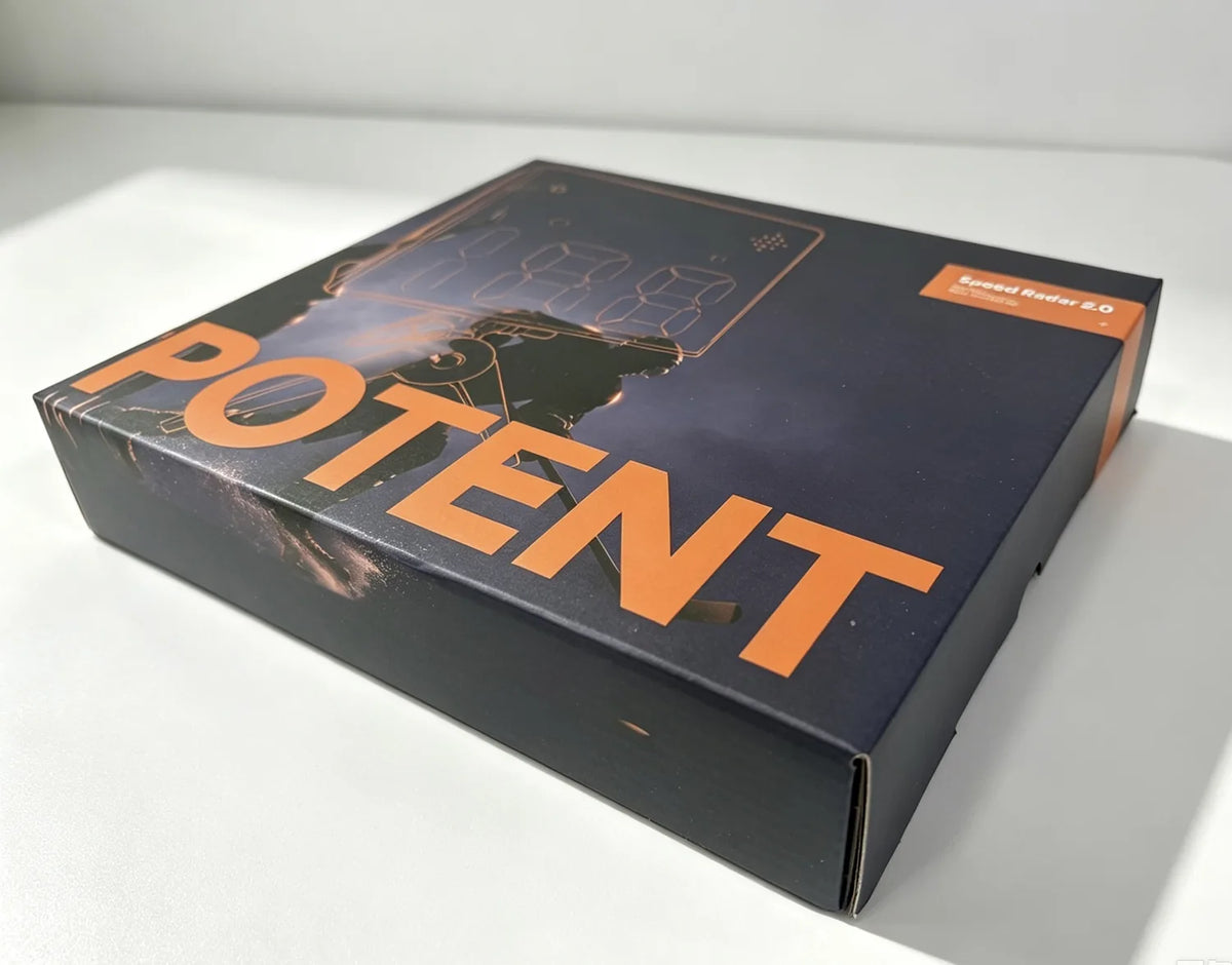 The Potent Speed Radar Gun 2.0 box